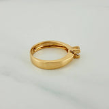 Anillo Solitario 3.65gr / T6 3/4 / 2.4cm / Oro Amarillo 18K $