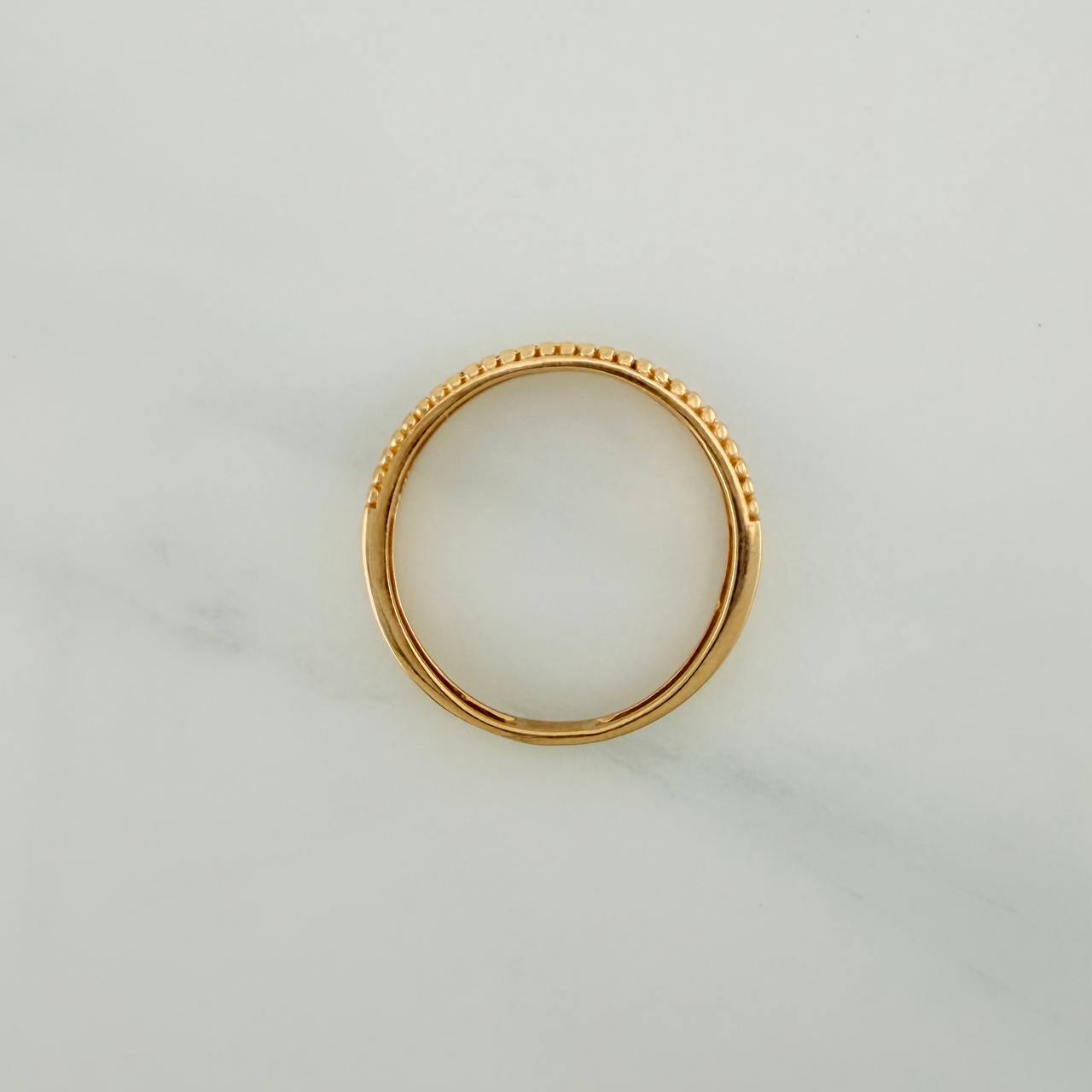 Anillo Churumbela 2.35gr / T7 3/4 / 2.1cm / Oro Amarillo 18K $