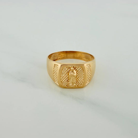 Anillo Virgen Guadalupe 4.3gr / T10 / Oro Amarillo 18K $