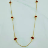 Cadena Trebol Aro Seguido 4.2gr / 46.5cm / 0.7mm Oro Amarillo +4 18K %