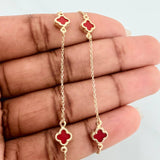 Cadena Trebol Aro Seguido 4.2gr / 46.5cm / 0.7mm Oro Amarillo +4 18K %