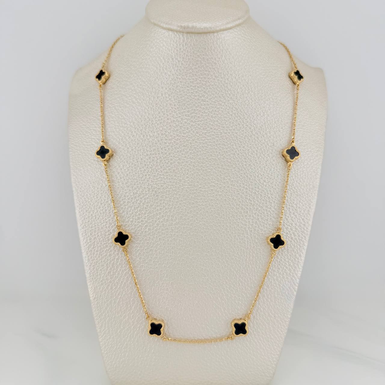 Cadena Trebol Aro Seguido 9.05gr / 45.7cm / 1.3mm Oro Amarillo +4 18K %