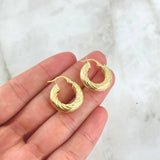 Candongas Rudi 3.25gr / 2.2cm / Entorchadas Oro Amarillo 18K ©