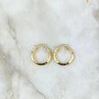 Candongas Clau 1.8gr / 2.3cm / Lisas Oro Amarillo 18K