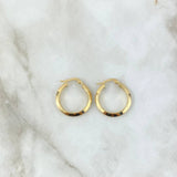 Candongas Clau 1.8gr / 2.3cm / Lisas Oro Amarillo 18K
