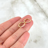 Candongas Parciales 1.1gr / 1.3cm / Rubys 20Pts Oro Amarillo 18K (Joya) ©