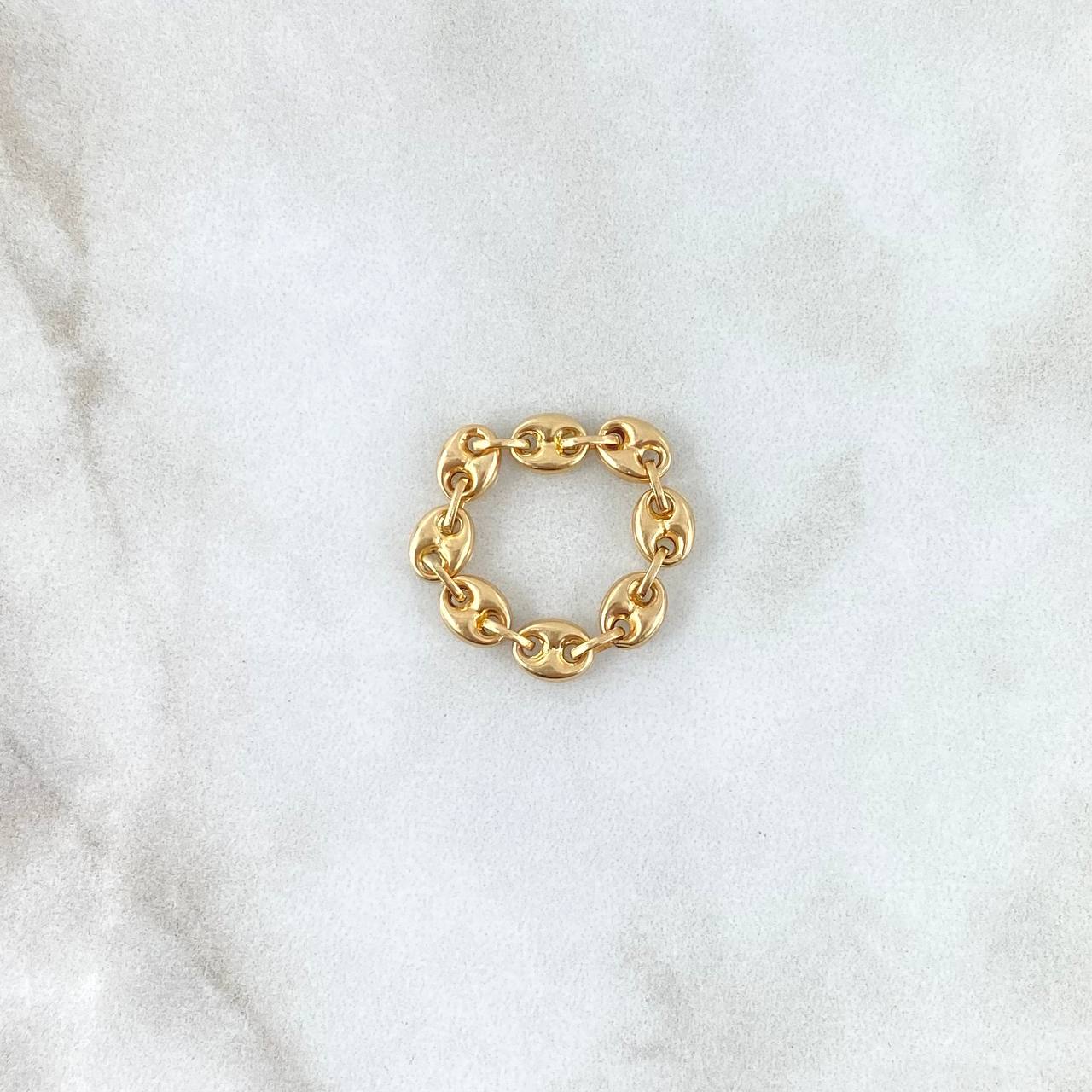 Anillo GC 0.95gr / T8 3/4 - T10 3/4 / 4mm Liso Oro Amarillo 18K *