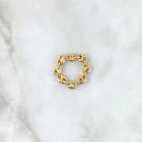 Anillo GC 0.95gr / T8 3/4 - T10 3/4 / 4mm Liso Oro Amarillo 18K *