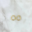Candongas Asby 1.75gr / 1.8cm / Melcocha Punteadas Oro Amarillo 18K *