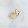 Candongas Asby 1.2gr / 1.6cm / Melcocha Punteadas Oro Amarillo 18K
