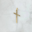 Dije Cruz Diagonal 0.8gr / 3.6cm / Lisa Oro Amarillo 18K