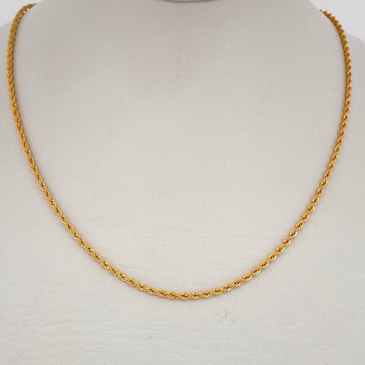 Cadena Lazo 2gr / 60cm / Oro Amarillo +3 18K $