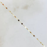 Set Cadena y Dije Mini Flor Espejo + Cruz Lisa 0.5gr / Oro Amarillo 18K