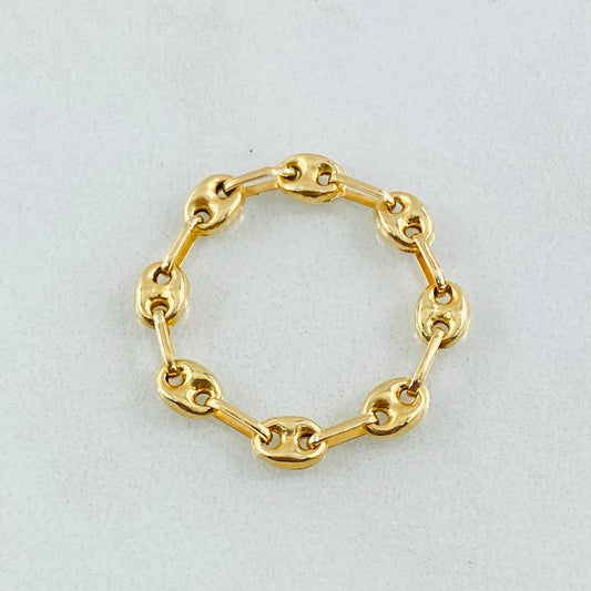 Anillo Gc 0.7gr / T7-T6 3/4 / 4.15mm Oro Amarillo 18K ©