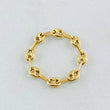 Anillo Gc 0.7gr / T7 1/4- T7 / 4.2mm Oro Amarillo 18K *