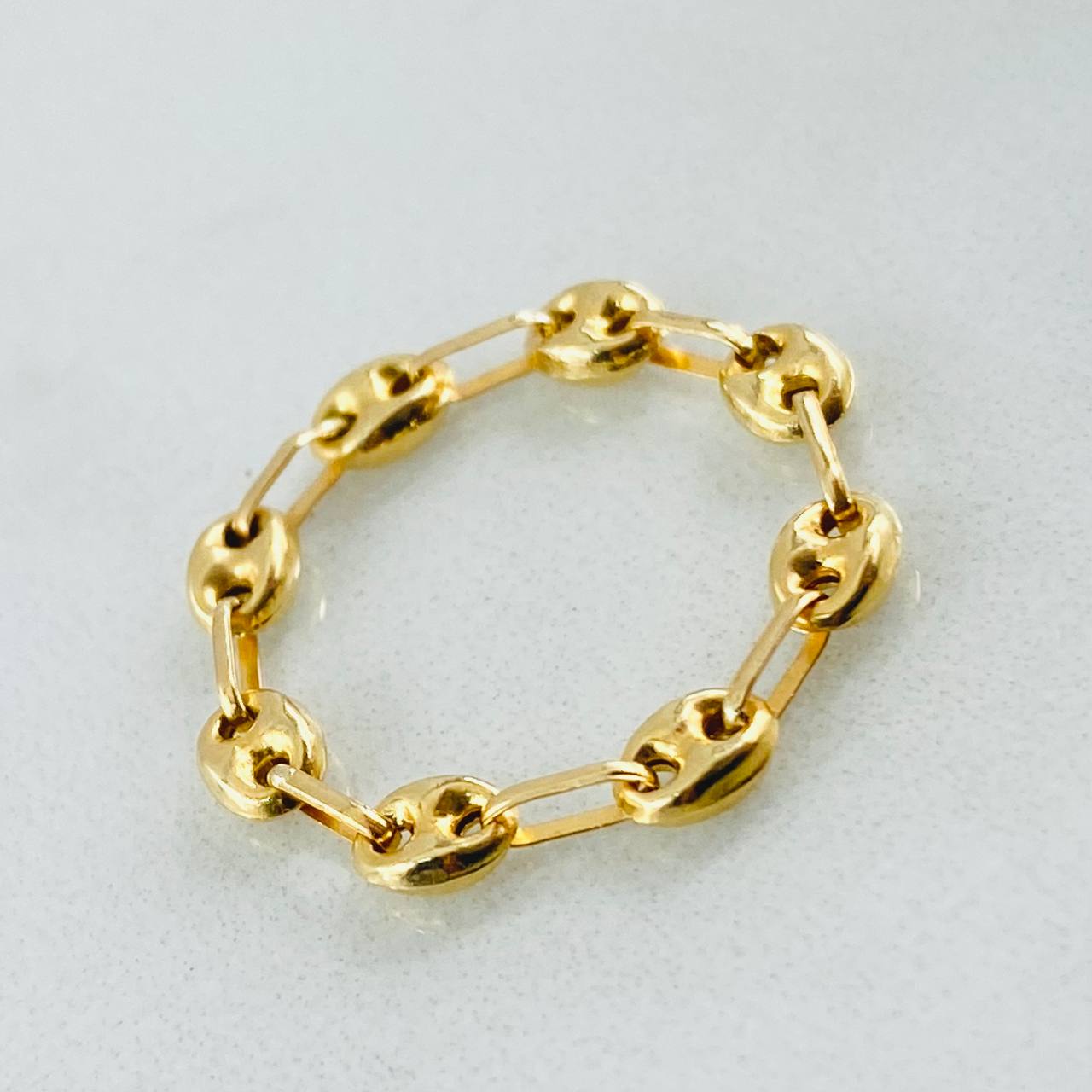 Anillo Gc 0.7gr / T7 1/4- T7 / 4.2mm Oro Amarillo 18K *