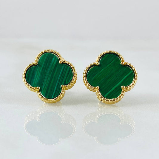 Topos Trebol Verde 4.45gr / Oro Amarillo Nac.Esp. 18K *