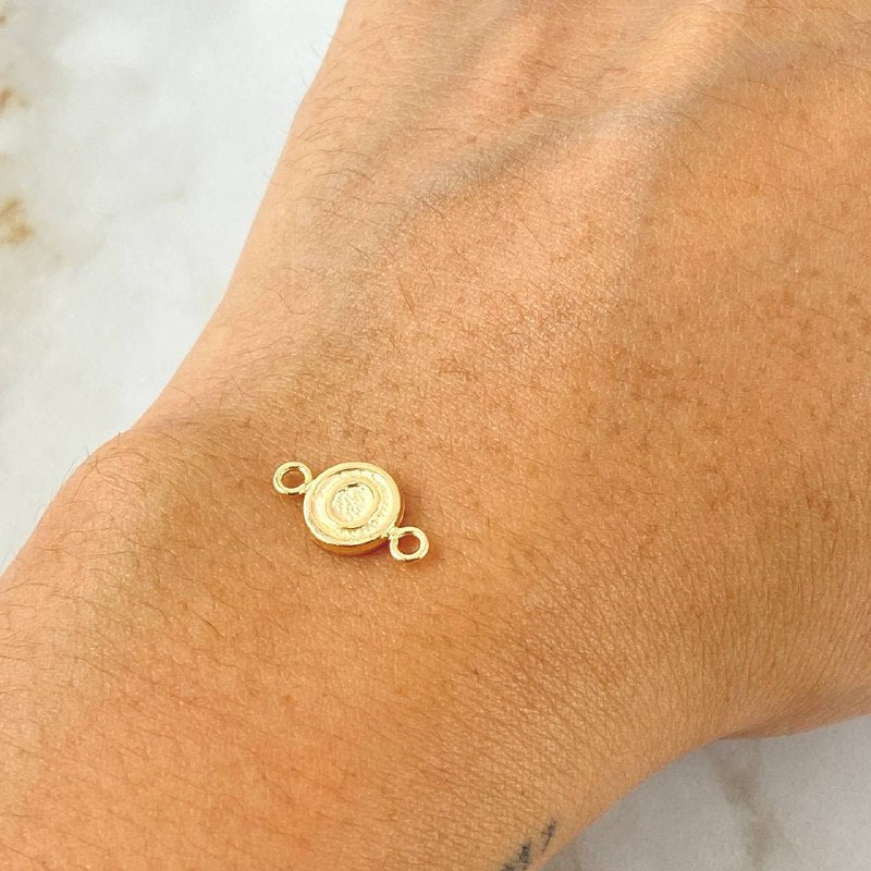 Herraje Letra O 0.4gr / 1.4cm / Oro Amarillo 18K