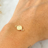 Herraje Letra O 0.4gr / 1.4cm / Oro Amarillo 18K