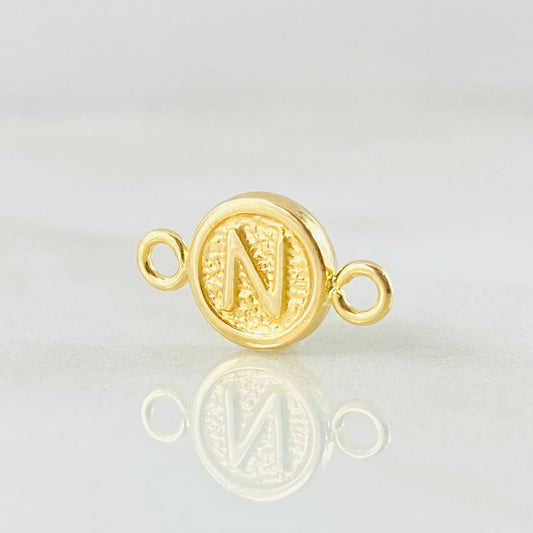 Herraje Letra N 0.35gr / 1.5cm / Oro Amarillo 18K ©
