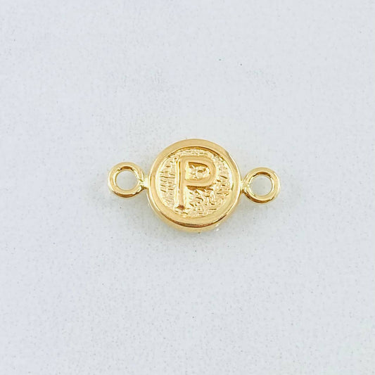 Herraje Letra P 0.35gr / 1.4cm / Oro Amarillo 18K