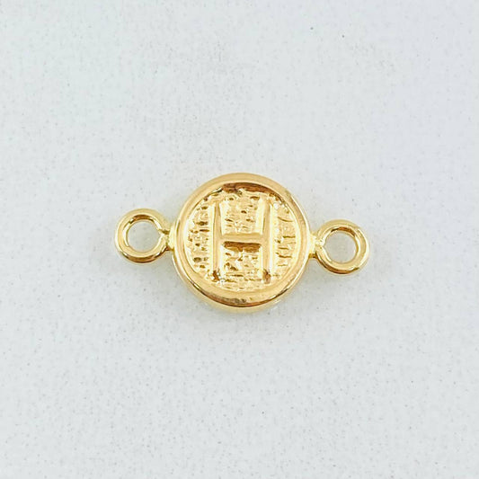 Herraje Letra H 0.35gr / 1.4cm / Oro Amarillo 18K