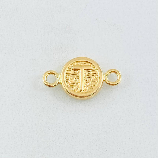 Herraje Letra T 0.35gr / 1.4cm / Oro Amarillo 18K