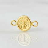 Herraje Letra T 0.35gr / 1.4cm / Oro Amarillo 18K