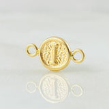 Herraje Letra I 0.35gr / 1.4cm / Oro Amarillo 18K