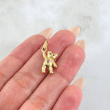 Dije Oso Manito Arriba 1.85gr / 2.4cm / Oro Amarillo 18K