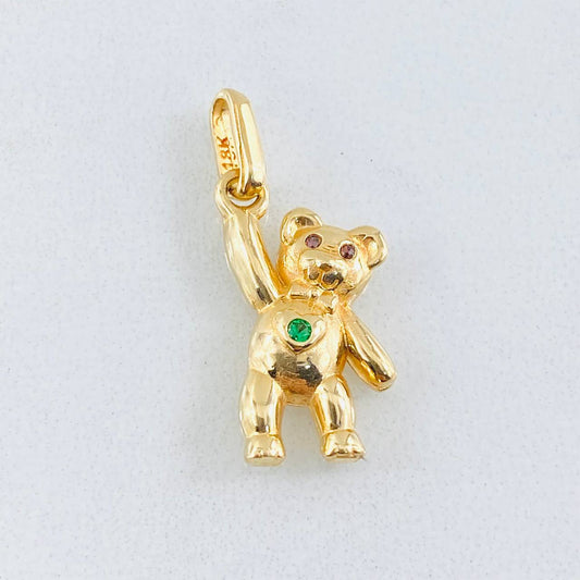 Dije Oso Manito Arriba 1.9gr / 2.4cm / Oro Amarillo 18K