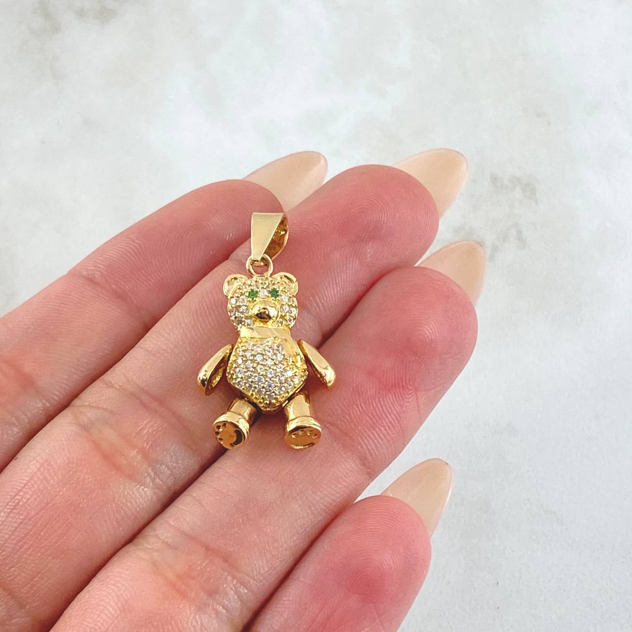 Dije Oso Articulado 4.8gr / 3cm / Oro Amarillo 18K