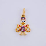 Dije Pato Bolsa Dinero 1.55gr / 2.3cm / Oro Amarillo 18K