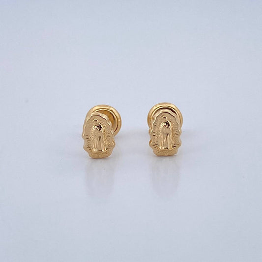 Topos Virgen De Guadalupe 0.65gr / 7.3mm Oro Amarillo 18K %