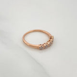 Anillo Churumbela Flores 1.7gr / T6 1/4 / 2cm / Oro Amarillo 18K $