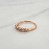 Anillo Churumbela Flores 1.7gr / T6 1/4 / 2cm / Oro Amarillo 18K $