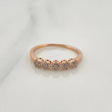 Anillo Churumbela Flores 1.7gr / T6 1/4 / 2cm / Oro Amarillo 18K $