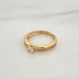 Anillo Solitario Churumbela 3.25gr / T6 1/2 / 2.3cm / Oro Amarillo 18K $