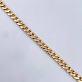Pulso Cubano 8.65gr / 20.4cm / 6mm Oro Amarillo 18K &