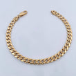 Pulso Cubano 9.05gr / 20.2cm / 6mm Oro Amarillo 18K &