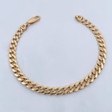 Pulso Cubano 9.05gr / 20.2cm / 6mm Oro Amarillo 18K &