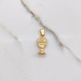 Dije Caliz 1.1gr / 2.8cm / Troquelado Oro Amarillo 18K #