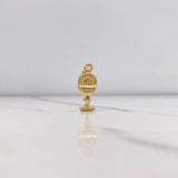 Dije Caliz 1.1gr / 2.8cm / Troquelado Oro Amarillo 18K #