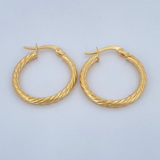 Candongas Mary 1.55gr / 2.3cm / Oro Amarillo 18K $