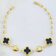 Pulso GC Trebol Negro 6.1gr / 18.5cm / Oro Amarillo Nac.Esp. 18K ©