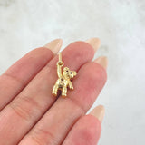 Dije Oso Manito Arriba 1.8gr / 2.3cm / Oro Amarillo 18K ©