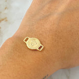 Herraje Circulo Corona 1gr / 1.9cm / Oro Amarillo 18K