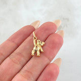 Dije Oso Manito Arriba 1.9gr / 2.2cm / Oro Amarillo 18K *