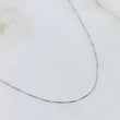 Cadena Veneciana 0.85gr / 40cm / Oro Blanco +3 18K *