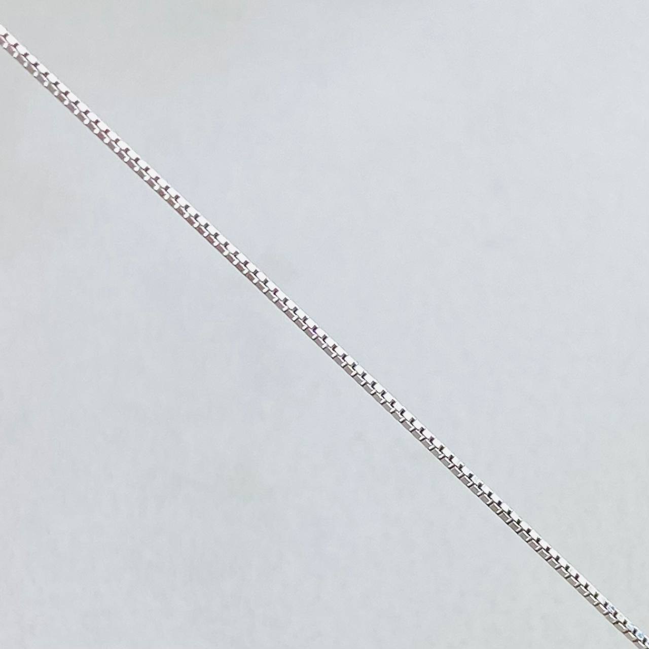 Cadena Veneciana 0.85gr / 40cm / Oro Blanco +3 18K *